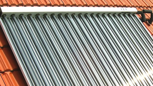 Seine Solarthermie auf einem Dach
