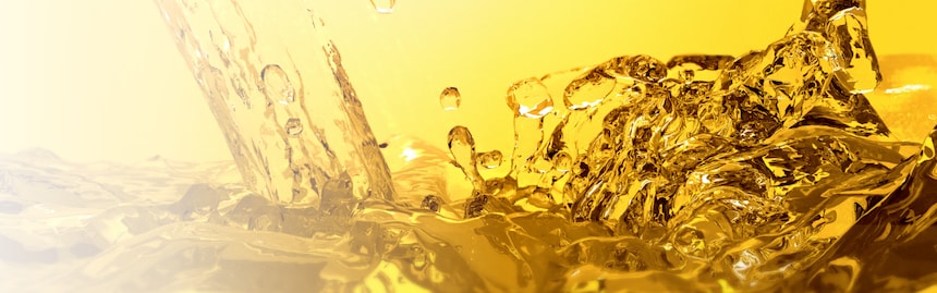 Wirbelnde Öltropfen