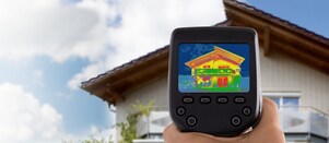 Thermoscanner mit Haus