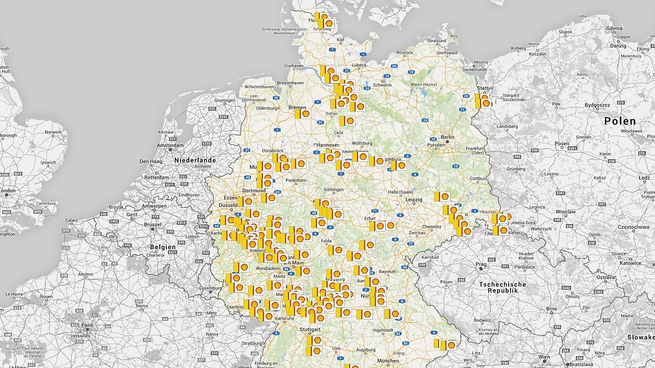In ganz Deutschland sind die Standorte der Heizöl-Händler verteilt.
